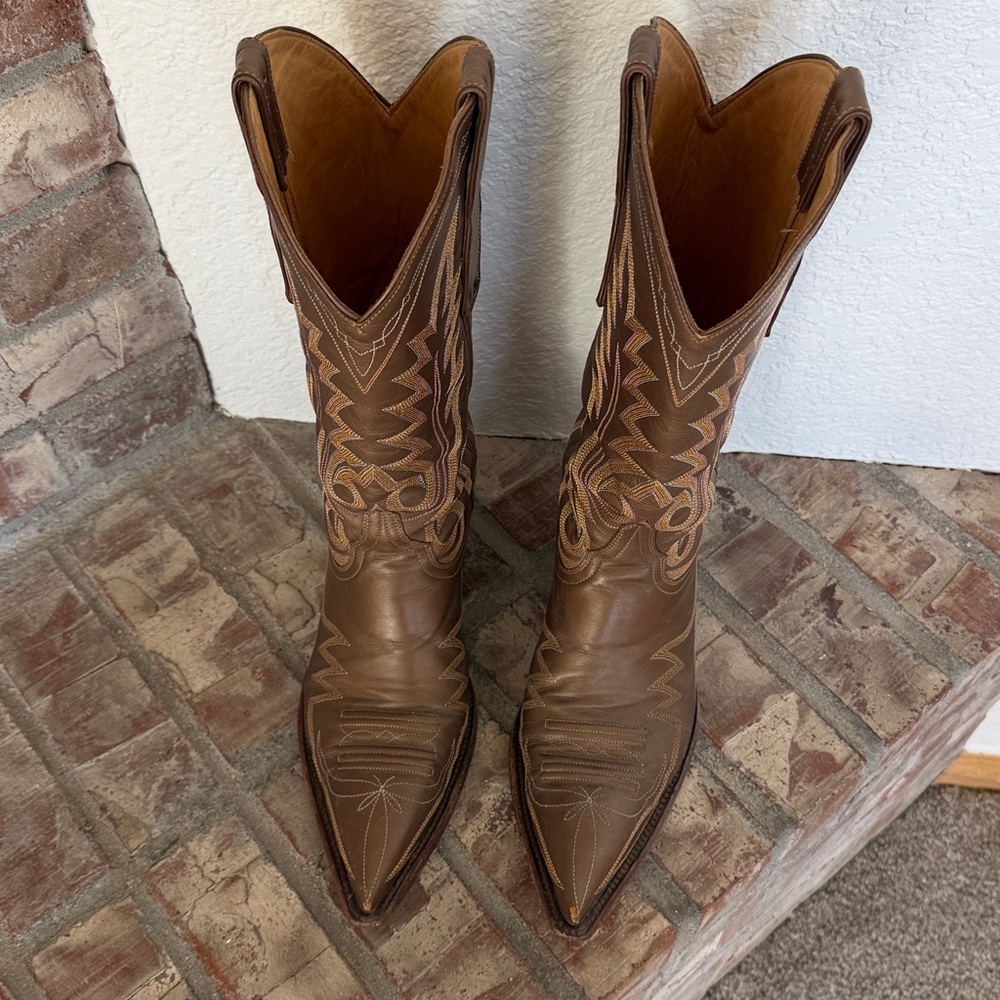 Old Gringo RARE Metallic Gold Nevada Boot Cowboy Cowgirl Boots Vintage